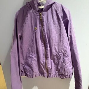 Purple Hooded Jacket